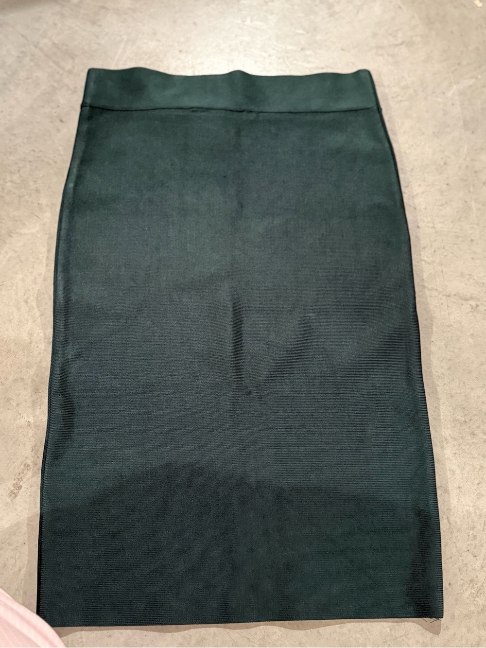 BCBGMaxAzria Teal Green Bandage Pencil Skirt